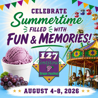 Poster for 2027 Tontitown Grape Festival